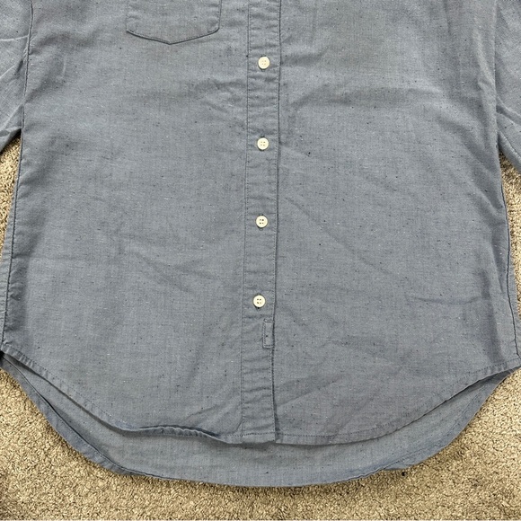Bridge & Burn Women’s Button Down Shirt Top Longsleeve in Pale Blue Fleck Size S - Picture 6 of 14